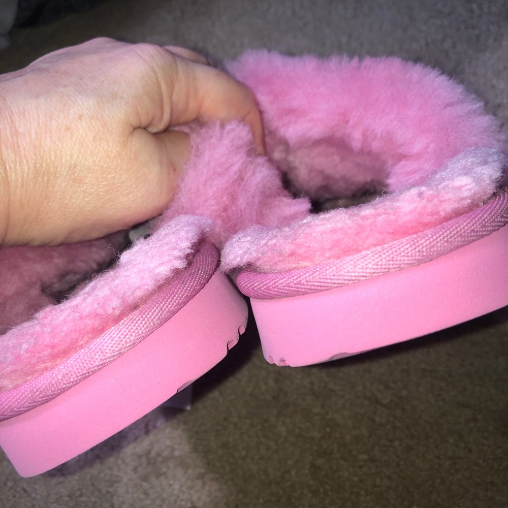 Sz 5 Ugg Scuffette II Slippers Carnation Pink Suede - Picture 9 of 14
